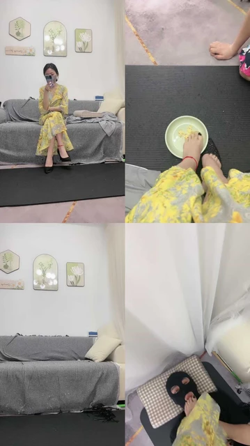 【安安sama】跪舔高跟裸足/全体重踩踏