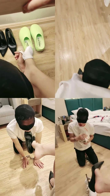 【诗恩大大】戴手铐做脚垫/镜前辱/舔鞋叼鞋/高跟踩踏