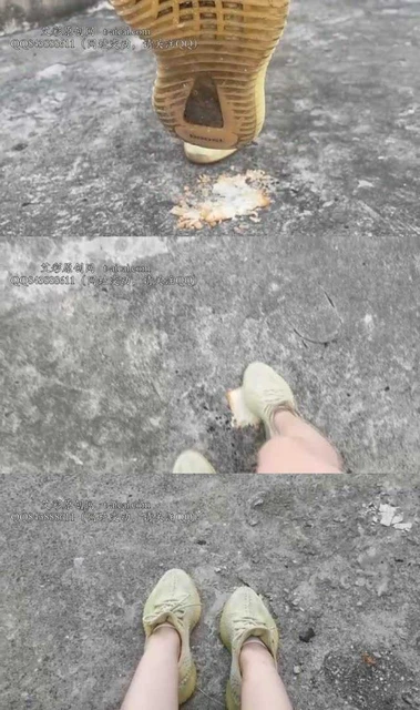 【黑丝诱惑】【晓俞】素人篇：大二学生晓俞室外原味椰子鞋踩食物语言羞辱