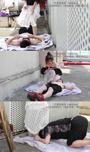 【黑丝诱惑】【晓俞】素人篇：大二学生晓俞阳台室外虐乳闻鞋脏鞋踩头