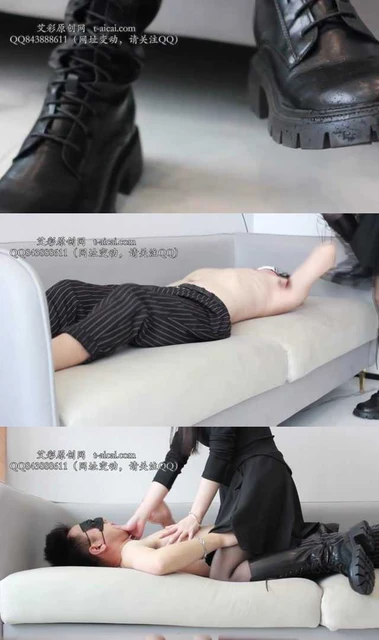 【黑丝诱惑】【乔伊】素人篇：某医美前台接待员乔伊长靴全体重踩奴坐奴窒息口水羞辱