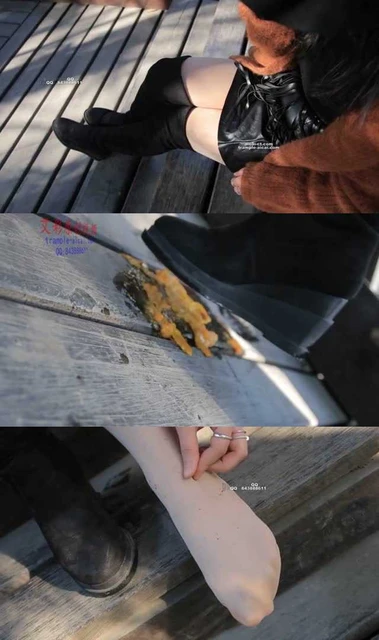 【黑丝诱惑】某在校大学生公园长靴肉丝秀