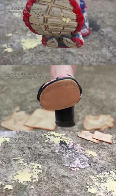 【黑丝诱惑】【晓俞】素人篇：大二学生晓俞定制原味脏鞋踩面包食物