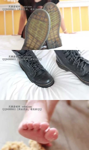 【黑丝诱惑】【陶淘】素人篇：高三学生陶淘黑丝短靴原味棉袜羞辱狗奴