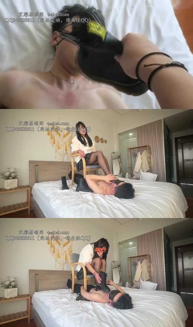 【黑丝诱惑】【陶淘】素人篇：高三学生陶淘黑丝脚深喉舔原味脏马丁靴耳光抽打