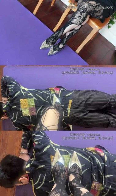 【黑丝诱惑】【素素】服装店主素素的初次踩踏调教