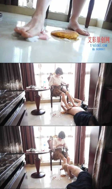 【黑丝诱惑】【莎莎】素人女王莎莎裸足踩踏喂食篇