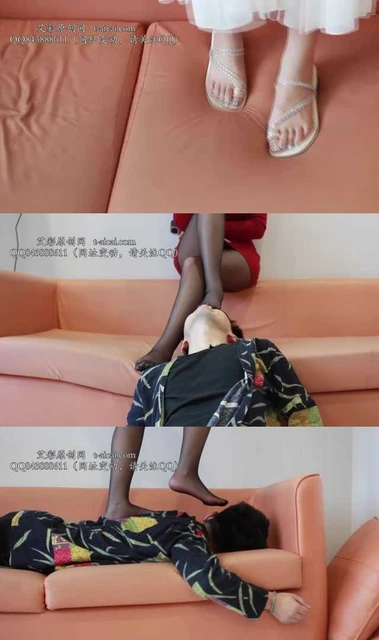 【黑丝诱惑】【洋洋】素人篇：探店主播洋洋脏凉拖踩白床黑丝踩脸