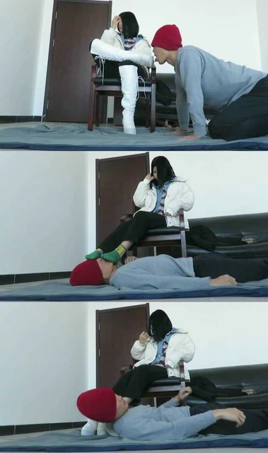 【小黑屋】00后童女主长靴羞辱舔汗渍棉袜