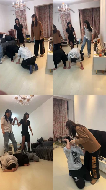 【Da猫】Da猫，乔伊S，泽天S三主调狗，暴打两见狗，耳光踩踏