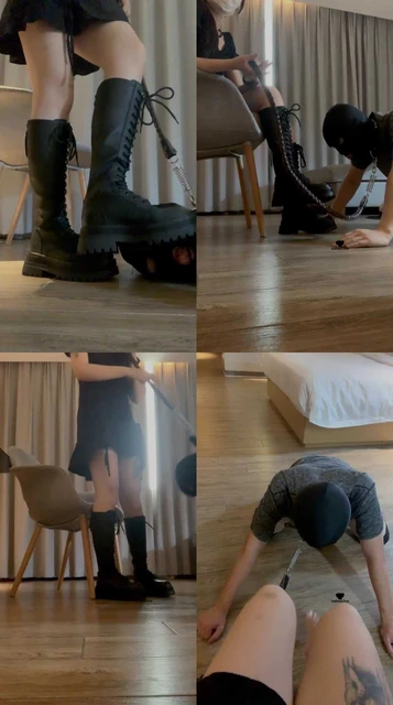 【香芋朱朱】靴子调-踢踹踩踏/碾狗爪/脚喂食