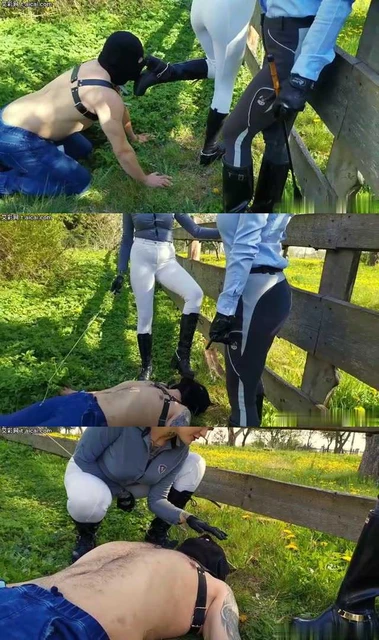 【欧美女王】被欧洲农场主小妹当牲畜养在农场里!每天舔干净她们马靴脏鞋底