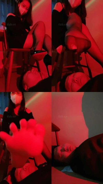 【素人星探】黑丝高跟美腿恋足舔