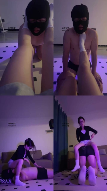 【辣辣bb】白袜脚踩踏/鞭打