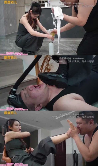 【麋鹿银儿】骚尿液呼吸面具 牲畜化虐待 鞭打 爆踹 高跟狂虐