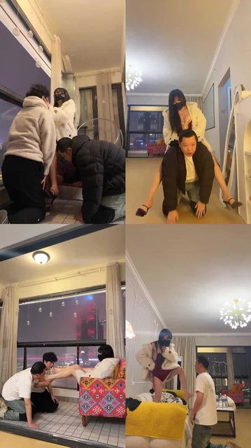 【伊晨】高贵的主人 2个脚奴一起伺候