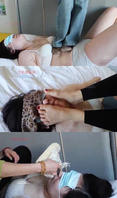 【超级女M】被主人的原味臭袜蹂躏 跳踩