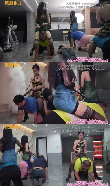 【麋鹿银儿】高能花样骑马奴隶庄园 浓痰 爆踹