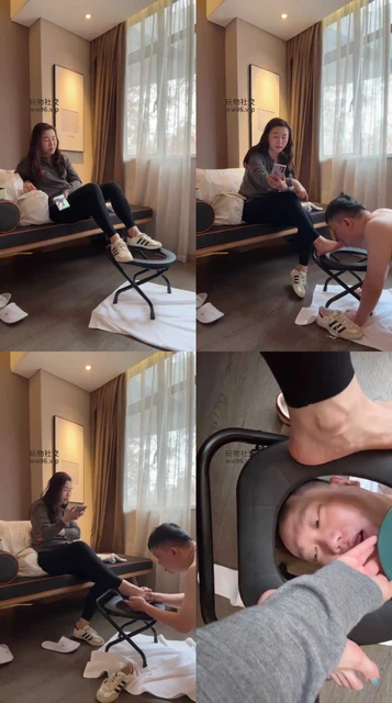 【金融女主】健身房的低等脚奴生活