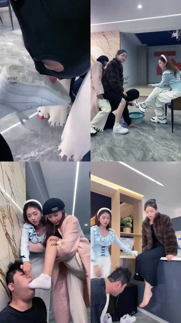 【麋鹿银儿】三个女S调教男奴