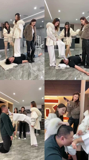 【麋鹿银儿】超颜值三女S 踢头