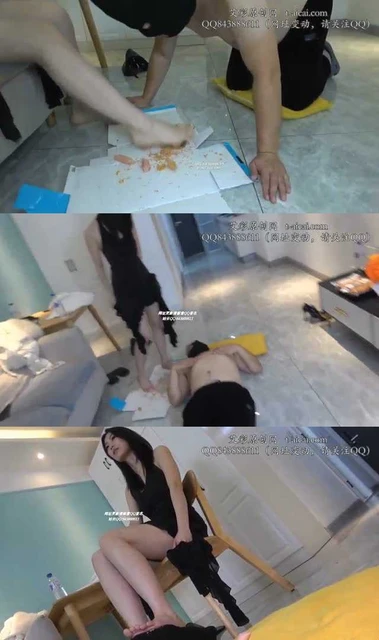 【璐璐】超嫩超白的美脚 牛奶踩食 喂给贱狗 舔食美足