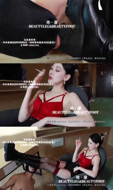 【艾琳】175高的模特 红丝袜和脏靴底舔舐