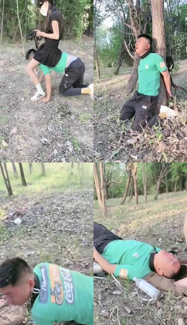 【尤黎】户外骑马遛狗 舔超脏鞋袜 鞭打