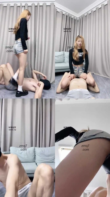 【沐沐】调教 踢裆 舔脚 骑马