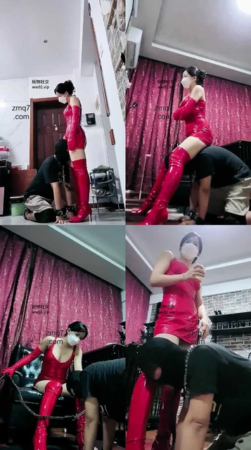 【冷颜女王】带邻居来我的调教室