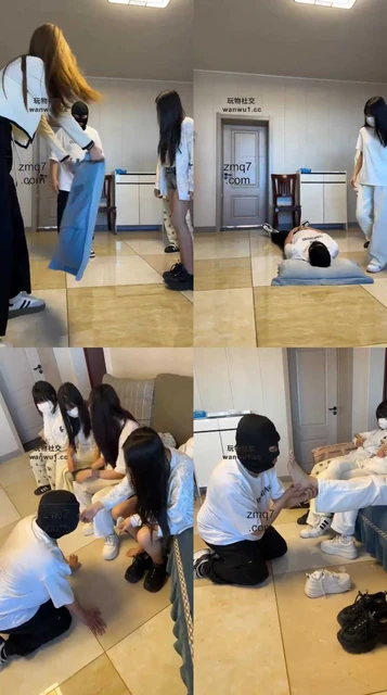 【精神小妹】被女混混抢钱殴打