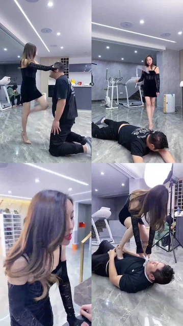 【模特】膝盖顶 揪耳朵 重度鞭打 高跟踩头 勒脖窒息