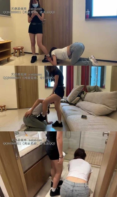 【208宿舍】女m系列 室内羞辱母狗踢裆踩狗脸