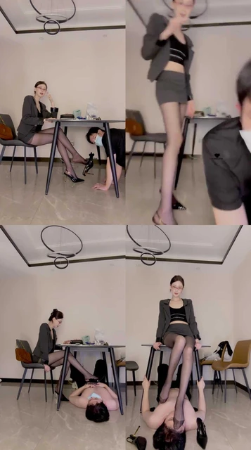 【艾琳】调教办公室猥琐男