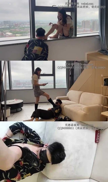 【黑丝诱惑】素人篇 裸足深喉 舔脏长靴