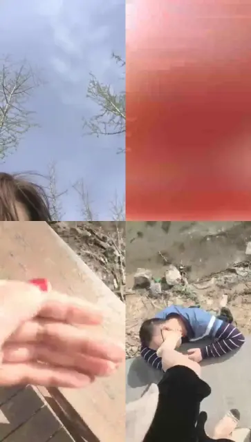 【小贝】大白天的公园里公开舔脚 真是好狗