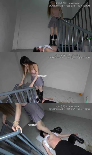 【领主老大】楼道踩踏学生狗