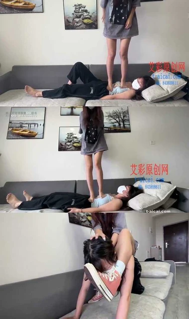 【208少女宿舍】无双女主 犯贱女m室友被全体重踩踏