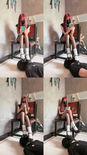 【苏西】黑丝白袜小皮鞋