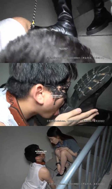 【领主老大】楼道脏鞋底羞辱大学生