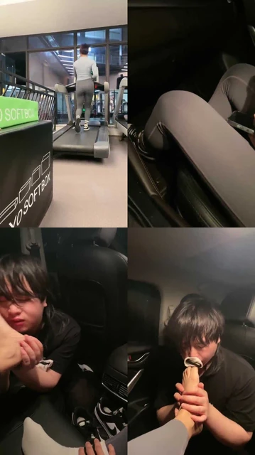 【素人挖掘机】去健身房接奔驰健身女神