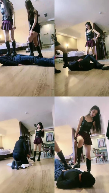 【宸宸】双主 靴子踩跺 踢踹口嗨狗