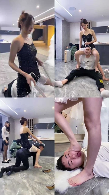 【麋鹿银儿】美脚深喉 踢裆 骑马强制爬行