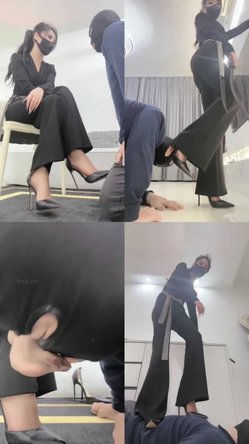 【萱萱女蒂】舔鞋 耳光 踩踏