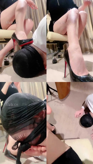 【妆主大大】高跟碾压踩狗头 近距离闻舔臭脚