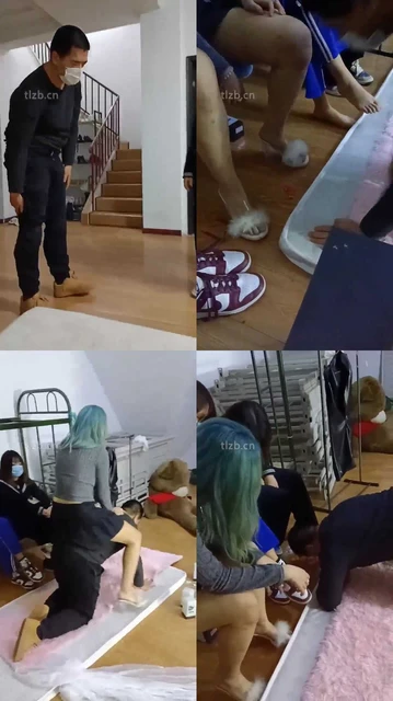 【全国开发素人】新开发的三个学生主 暴打