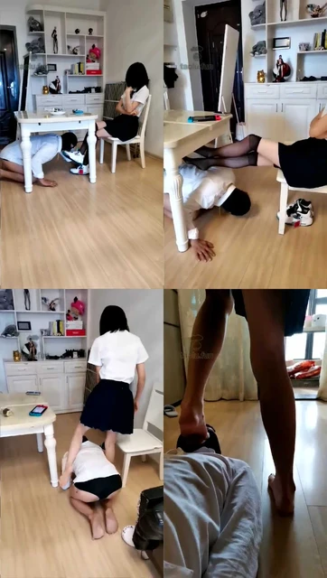 【暴力美学】学生装球鞋调教