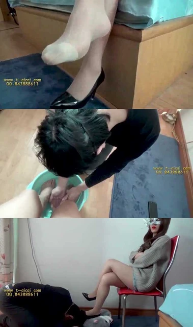 【小莜】人体垃圾桶系列 赏赐吃脚泥 让脚奴全方位侍奉