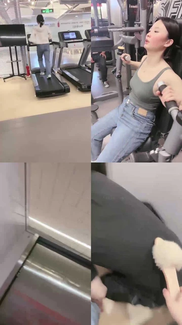 【糯米姐姐】真实户外调教 健身之后