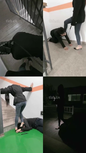 【桃幼幼】户外调教贱货 高跟鞋踩踏